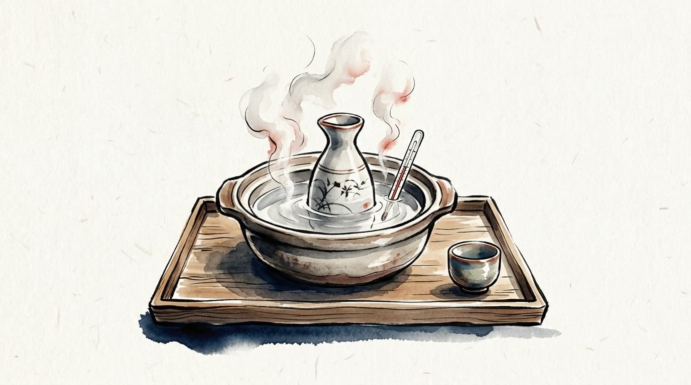 お燗のつけ方（湯煎・徳利）