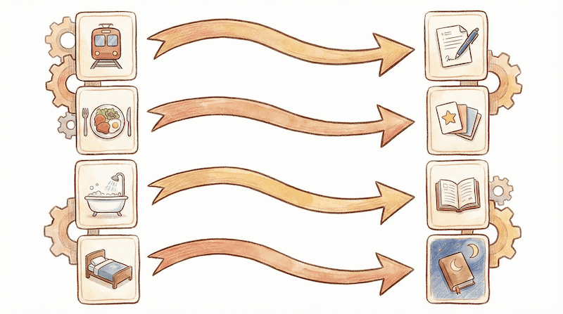 不合格者に共通する5つの失敗パターン。インプット偏重、完璧主義、週末まとめ学習、まとめノート作りへの没頭、孤独な学習