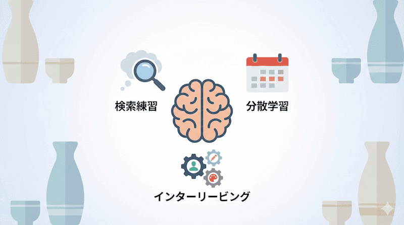 酒ディプロマの勉強法｜科学が証明する「本当に効く」独学合格メソッド3選のアイキャッチ画像