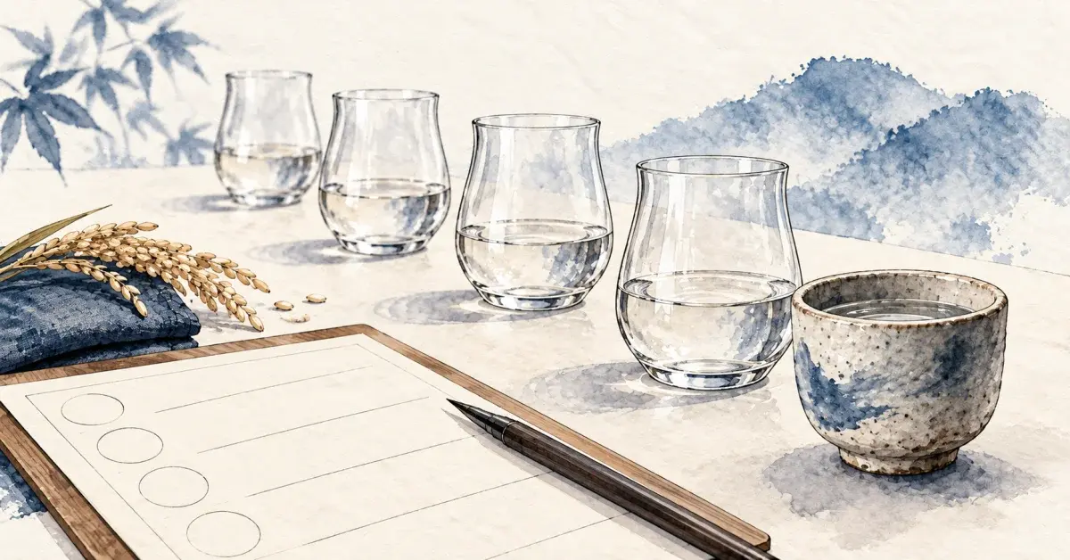 酒ディプロマ二次テイスティング対策｜日本酒・焼酎の比較練習と時間配分のアイキャッチ画像