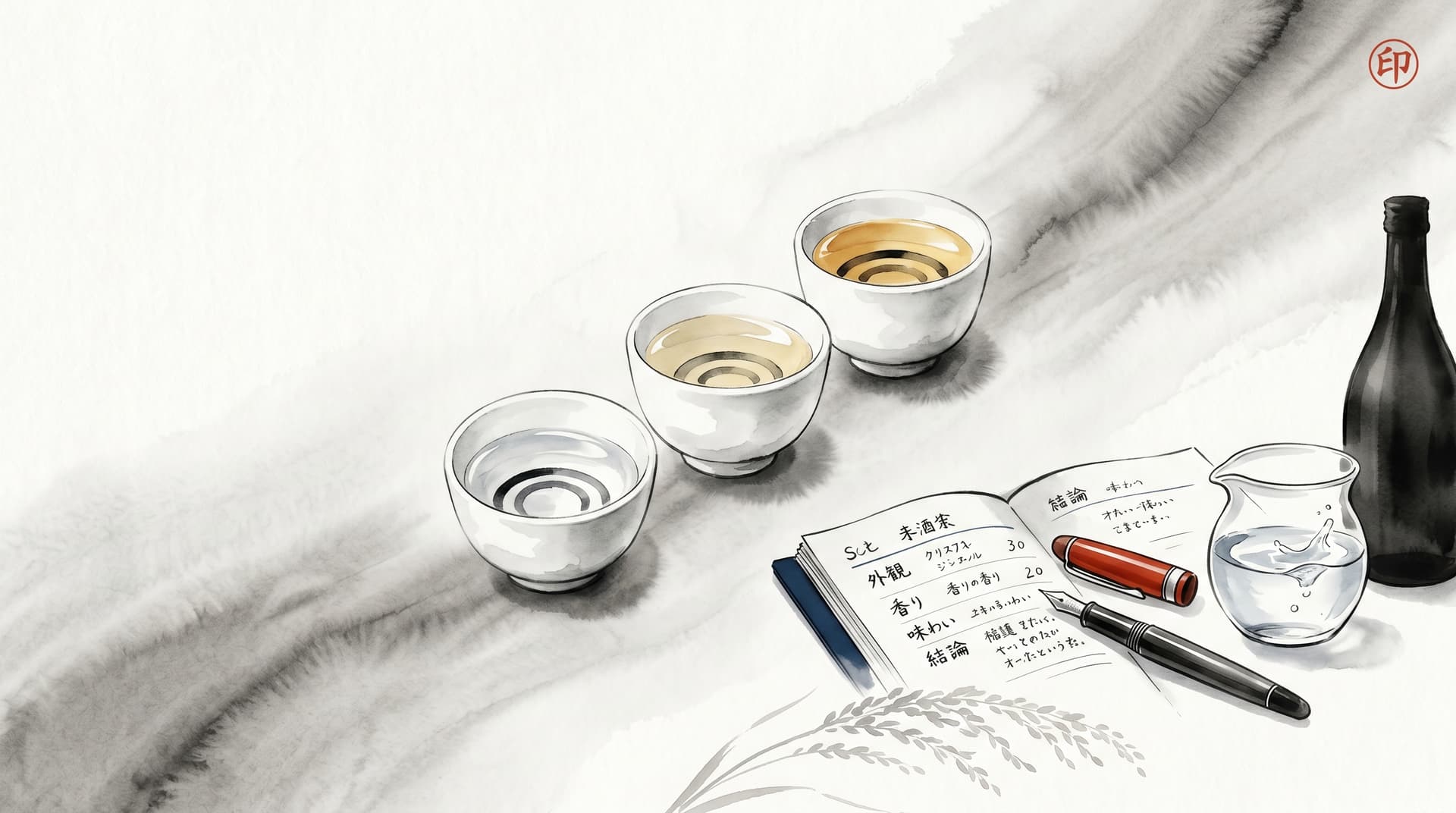 酒ディプロマ二次試験テイスティング対策｜日本酒4種・焼酎2種を見極める独学完全ガイド【2026年版】のアイキャッチ画像
