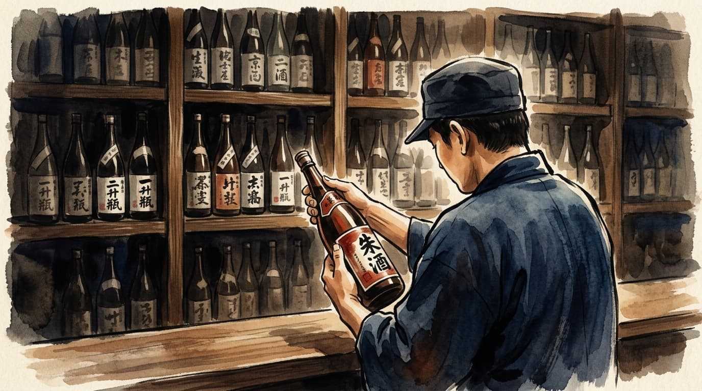 酒販店でのセレクトシーン