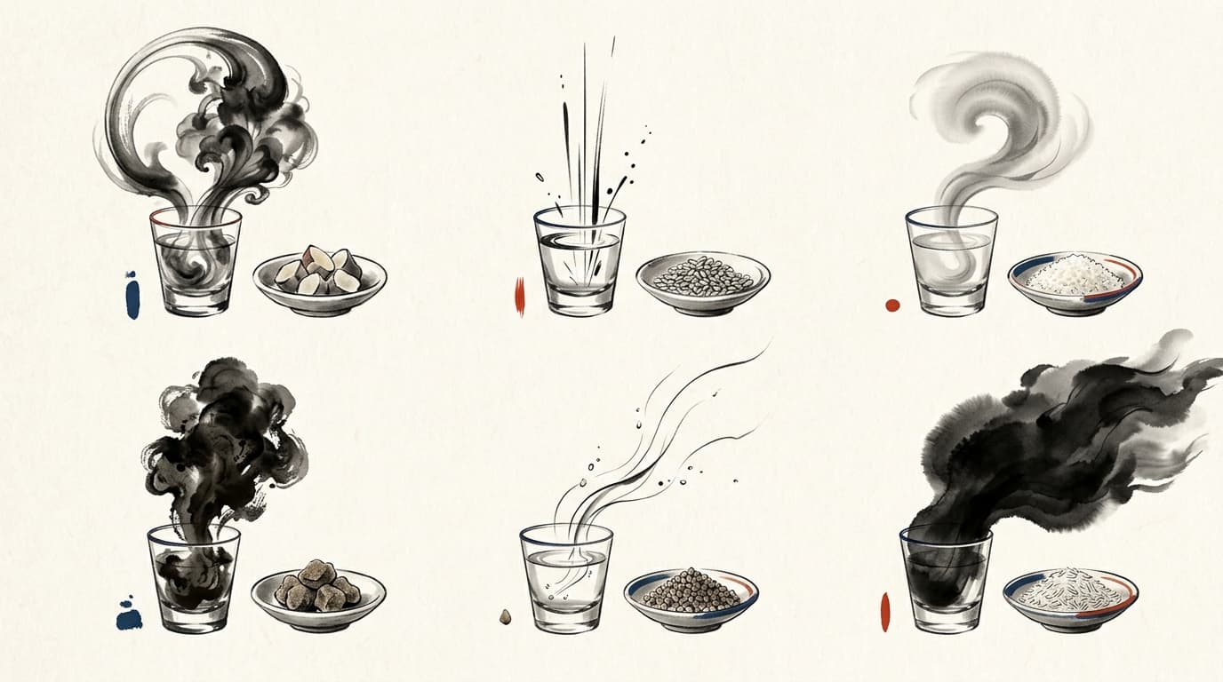 焼酎・泡盛の原料別香りチャート